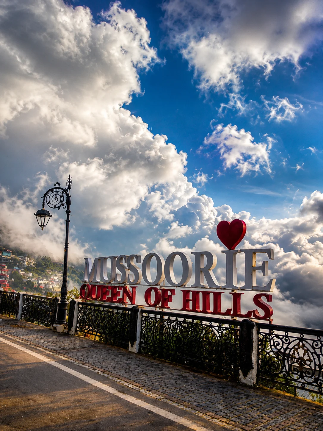 Panoramic view of Mussoorie Queen of Hills, an easy drive from our Dehradun homestay