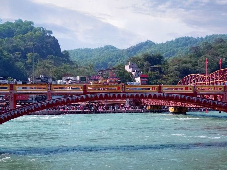 Haridwar brigde over Ganga River in Haridwar near best homestay in Dehradun