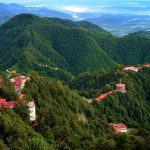 The Beautiful view of Woodstock school from another mountain in monsoon, looking amazing